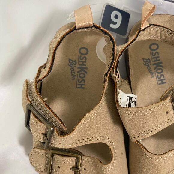 Oshkosh B'gosh Tan Brown Bruno Toddler Sandals Size 6 Toddler - Picture 2 of 5
